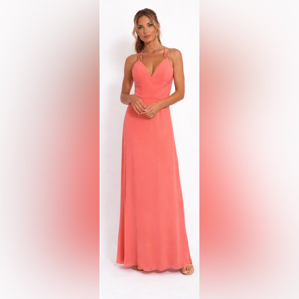 Mori Lee Peachy Formal Dress with Front Tie Sweetheart Neckline with Back Drape‎